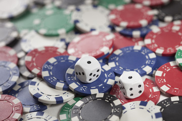 Gambling chip and Game dice