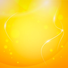 Abstract sunny background with glowing curves lines. Space for your message.