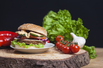  tasty burger background