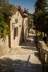 The neighborhood Yemin Moshe, Jerusalem, Israel