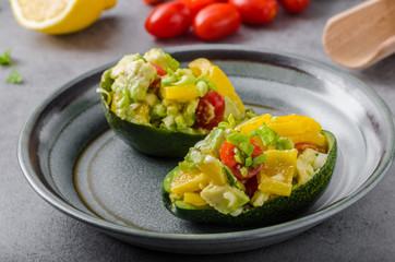 Stuffed avocado with vegetable