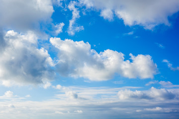 Naklejka na ściany i meble Clouds with blue sky , natural texture