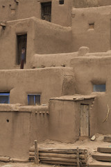 Pueblo de Taos / Village indien Pueblo / Nouveau Mexique / USA / Site classé UNESCO