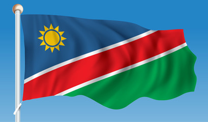 Fototapeta premium Flag of Namibia