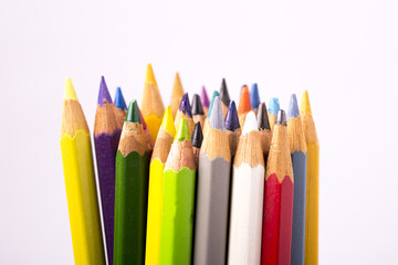 Fototapeta premium bunch of various color pencils