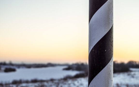road post sticker strip reflector the side of the road