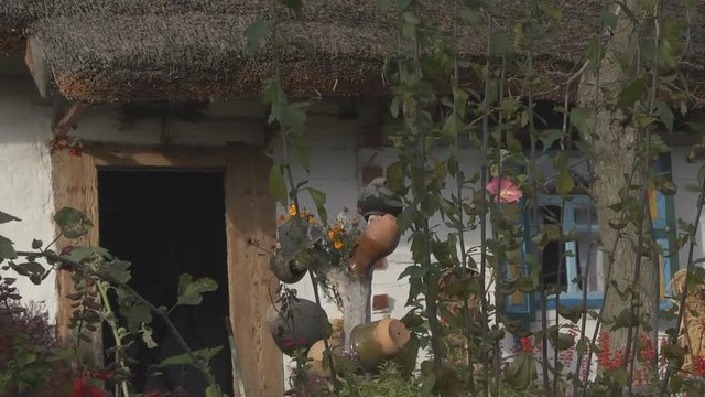 Ancient Objects Lifestyle Ancient clay ancient house in the countryside.