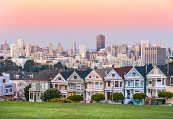 Foto op Canvas The Painted Ladies of San Francisco, California © Luciano Mortula-LGM