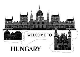 Fototapeta premium welcome to hungary