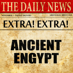 ancient egypt, article text in newspaper