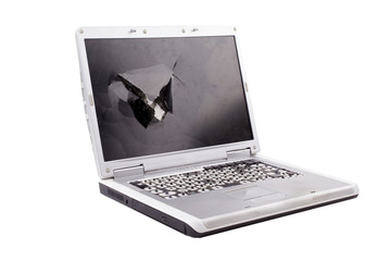 Old destroyed notebook