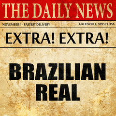 brazilian real, article text in newspaper