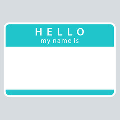 Green Name Tag My Name Is - 136707023