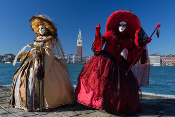 Famous carnival in Venice, Italy
