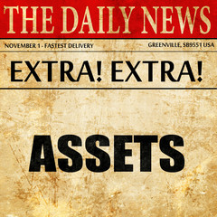 assets, article text in newspaper