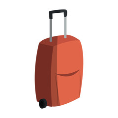 travel suitcase icon over white background. colorful design. vector illustration