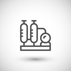 Refinery plant line icon