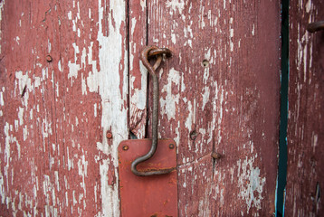 Old latch on the door