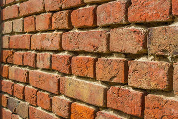 Fototapeta premium Old red bricks wall