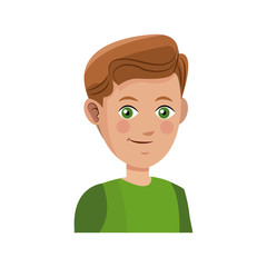 man cartoon icon over white background. colorful design. vector illustration