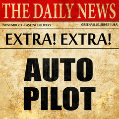 autopilot, article text in newspaper