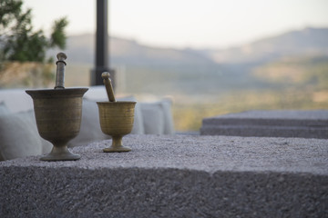 Ottoman traditinal mortar and pestle