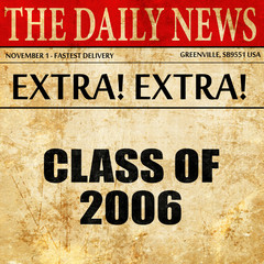 class of 2006, article text in newspaper