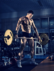 Fototapeta premium bodybuilder in gym