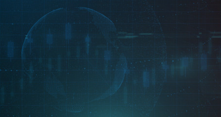 Stock market financial analysis indicator background