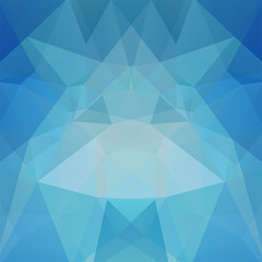 Polygonal blue vector background. Can be used in cover design, book design, website background. Vector illustration.