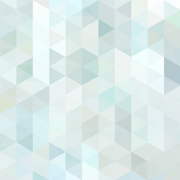 Triangle vector background. Can be used in cover design, book design, website background. Vector illustration. Pastel blue, white colors