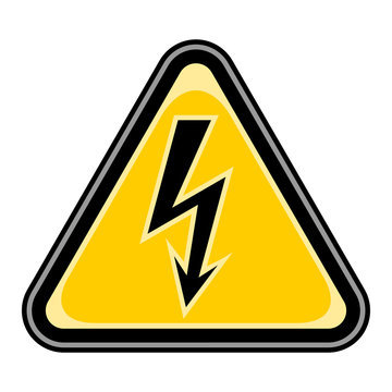High Voltage Sign Triangular Sticker