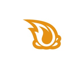 Naklejka premium Fire logo