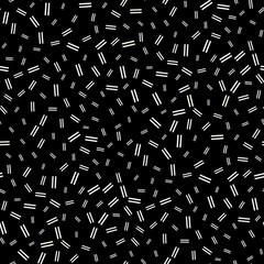 Abstract geometry black and white memphis style fashion pattern