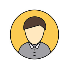 Young Man Private Avatar Icon