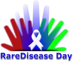 Fototapeta premium Rare Disease Day Poster Or Banner Background.