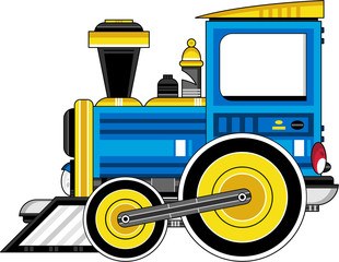 Cartoon Steam Train Illustration