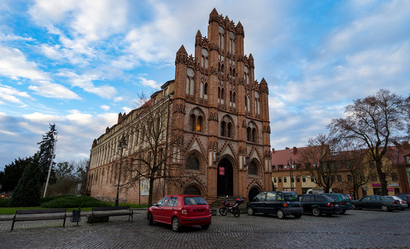 Town hall of city Chojna, Poland