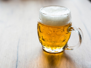 glass of czech premium beer