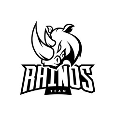 Furious rhino sport mono vector logo concept isolated on white background. Web infographic professional team pictogram.
Premium quality wild animal t-shirt tee print illustration.