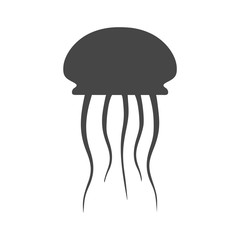 Isolated jellyfish icon - Illustration