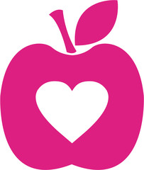 Valentine Love Heart Apple Icon