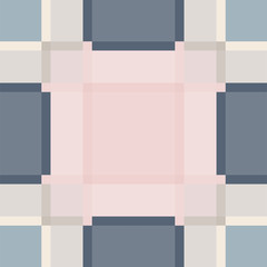 Fototapeta na wymiar Pink and blue plaid vintage seamless vector pattern. Retro checkered tile background.
