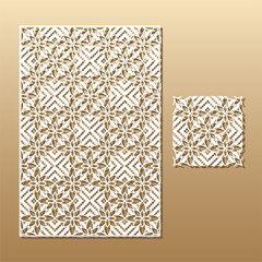 Laser cut lace pattern