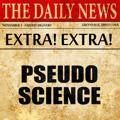 pseudo science, article text in newspaper