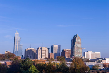 Raliegh North Carolina Downtown Skyline