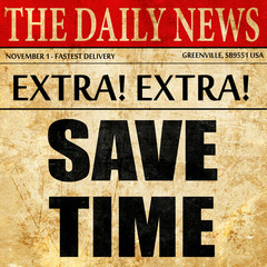 save time, article text in newspaper