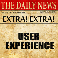 user experience, article text in newspaper