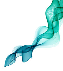 the abstract wave. flight of tissue. abstract background for banner or card. Soft wave is beautiful background for beauty flyer. The illustration of dynamics and wind blowing. Suitable frame for text