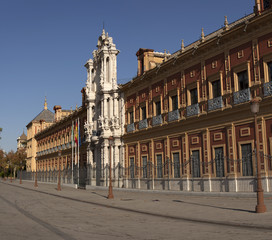 Fototapeta na wymiar Seville, old town, historic buildings. Spain.